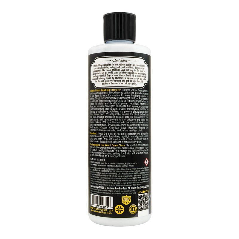 Chemical Guys Headlight Restorer & Protectant - 16oz - Chemical Guys CHGGAP11516
