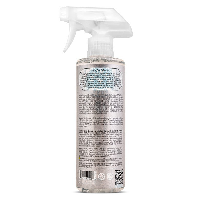 Chemical Guys Nonsense Colorless & Odorless All Surface Cleaner - 16oz - Chemical Guys CHGSPI_993_16