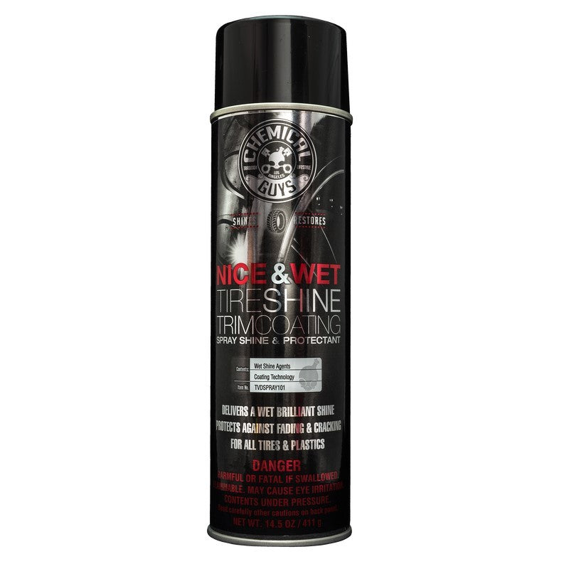 Chemical Guys Nice & Wet Tire Shine Protective Coating for Rubber/Plastic - Chemical Guys CHGTVDSPRAY101