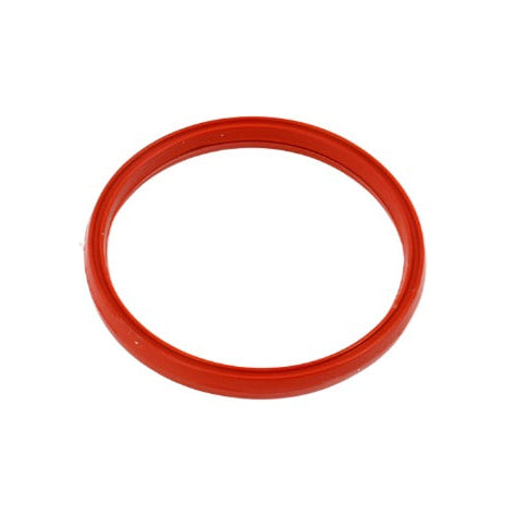 Molded rubber with steel frame close up