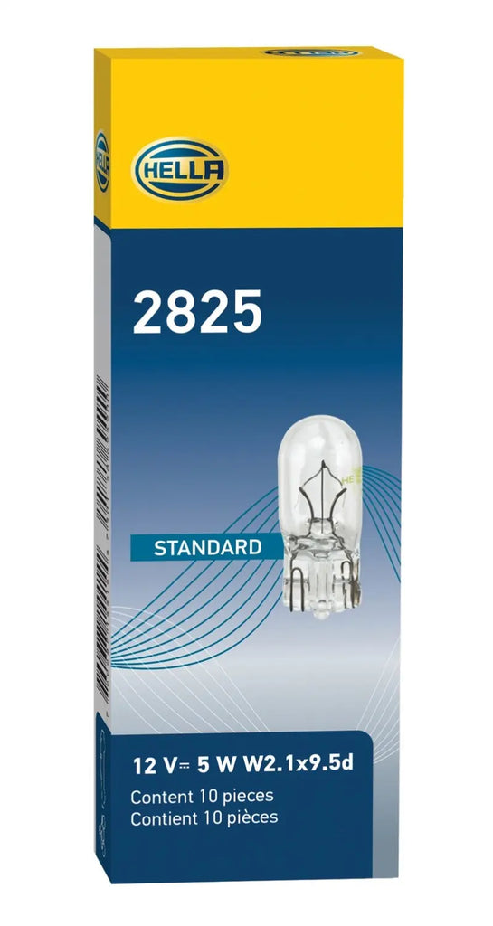 Hella Bulb 2825 12V 5W 4CP W2.1x9.5d T3.25 Hella
