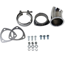Load image into Gallery viewer, Granatelli 3.0in 304SS Turn Down w/V-Band &amp; Gaskets Granatelli Motor Sports