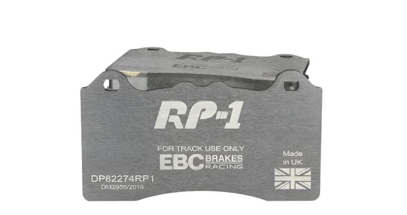 EBC Racing 2020+ Toyota GR Supra 2.0 Turbo / 2019 BMW 330 G20 2.0 Turbo RP-1 Race Front Brake Pads EBC