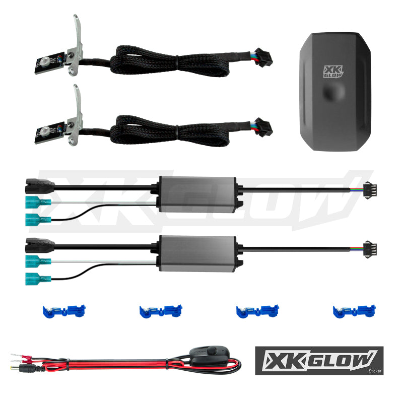 XK Glow 2xRGB Demon Eye Million Color XKGLOW Smartphone App Controlled Kit-Light Accessories and Wiring-XKGLOW
