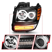 Load image into Gallery viewer, ANZO 2007-2012 Dodge Nitro Projector Headlights w/ Halo Black (CCFL) G2 ANZO