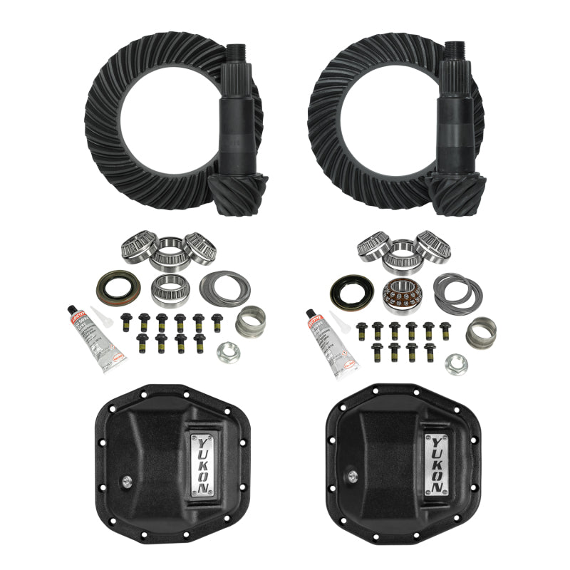 Yukon Gear & Install Kit Package for Jeep Rubicon JL/JT w/D44 Front & Rear in a 4.88 Ratio Stage 2-Differential Install Kits-Yukon Gear & Axle