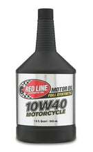 Load image into Gallery viewer, Red Line 10W40 Motorcycle Oil - Quart Red Line