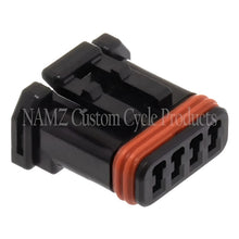 Load image into Gallery viewer, NAMZ JAE MX-1900 4-Position Female Black Socket Housing (HD 72908-11) NAMZ