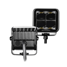 Load image into Gallery viewer, Go Rhino Xplor Blackout Series Cube LED Spot Light Kit (Surface/Threaded Stud Mnt) 2x2 - Blk (Pair) Go Rhino