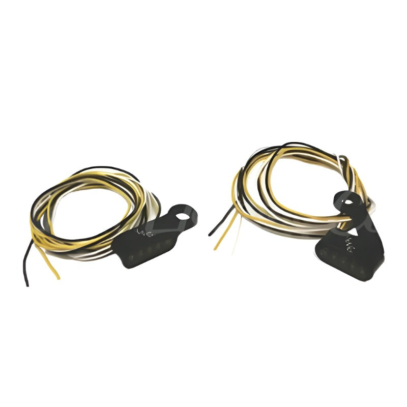 Letric Lighting Black Mini Mirror Mounted Front LED Turn Signals - Black Letric Lighting