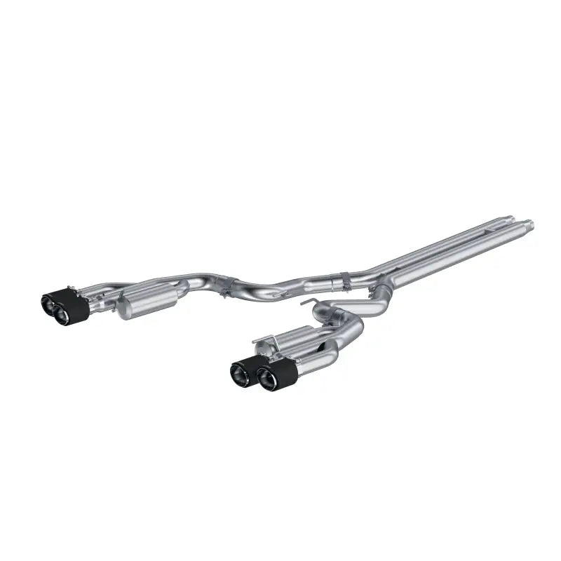 MBRP 18-22 Ford Mustang GT 5L T304 SS 3in Cat-Back Dual Rear w/4in Quad Carbon Fiber Tips (Race) MBRP