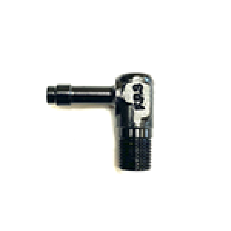 Fragola 1/4 Hose Barb x 1/8 NPT 90 Degree Low Profile - Black Fragola