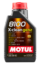 Load image into Gallery viewer, Motul 1L Synthetic Engine Oil 8100 X-CLEAN Gen 2 5W40 Motul