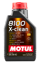Load image into Gallery viewer, Motul 1L Synthetic Engine Oil 8100 5W40 X-CLEAN C3 -505 01-502 00-505 00-LL04 Motul