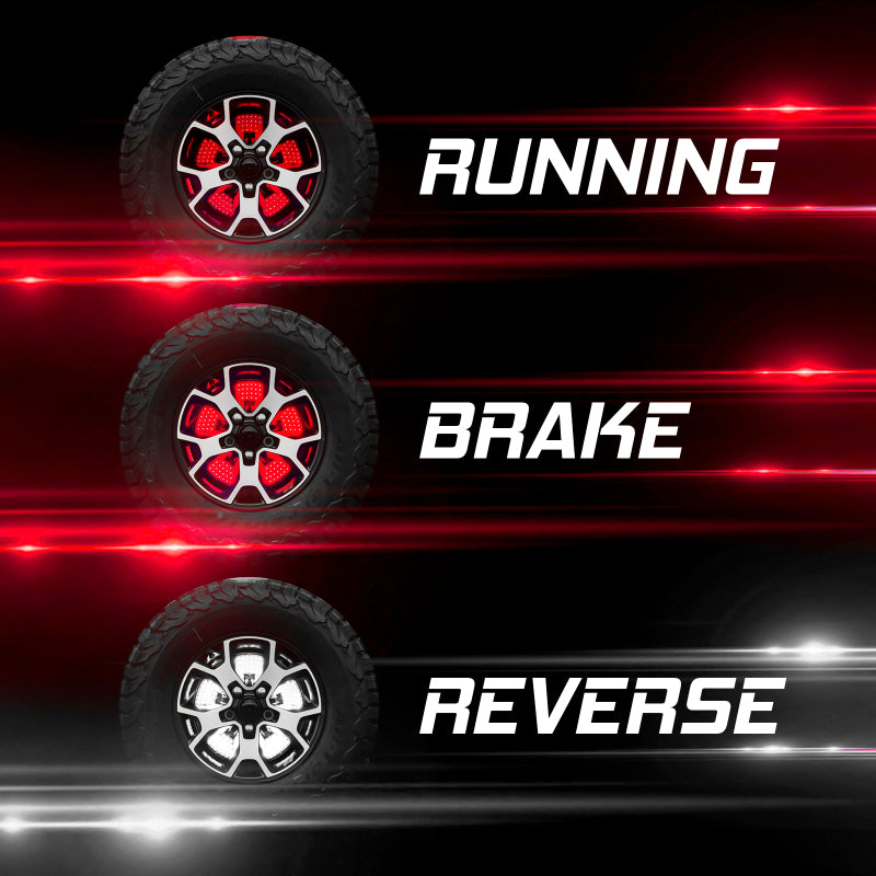 XK Glow Bronco 5th Wheel Light w/ Brake, Running, Reverse and Turn Signal Lights-Light Accessories and Wiring-XKGLOW