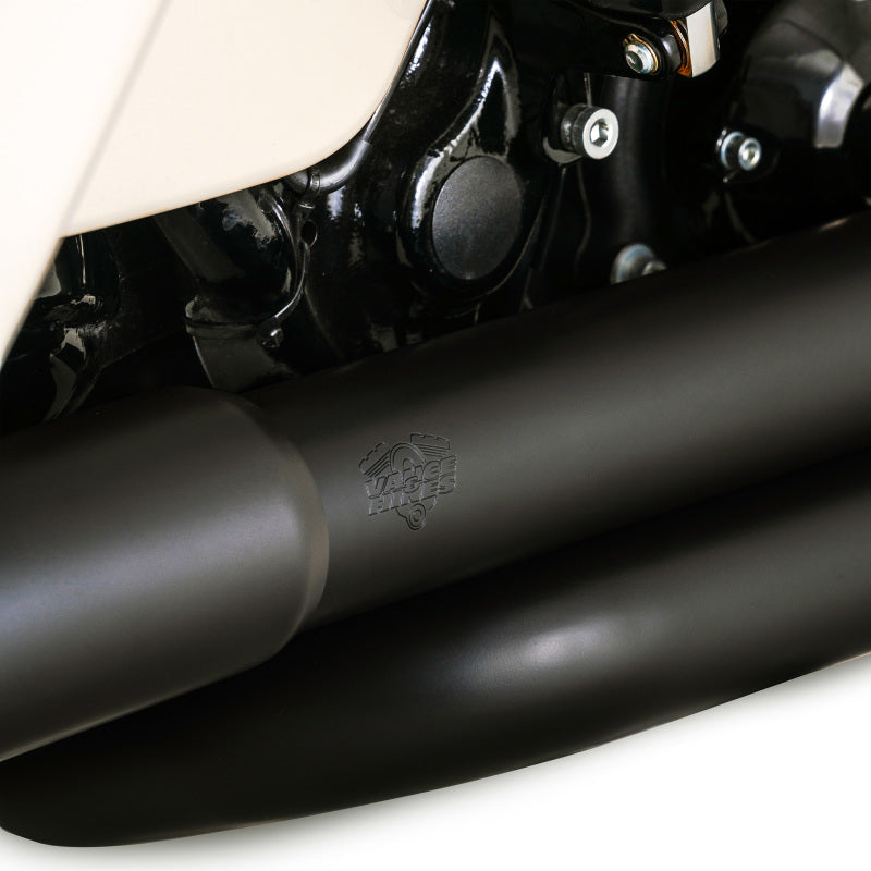 Vance & Hines HD Dresser Duals 17-22 HDr/Heatshield Black PCX Header Exhaust-Motorcycle Headers-Vance and Hines