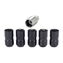Load image into Gallery viewer, McGard Wheel Lock Nut Set - 5pk. (Cone Seat) M14X1.5 / 22mm Hex / 1.639in OAL - Black McGard