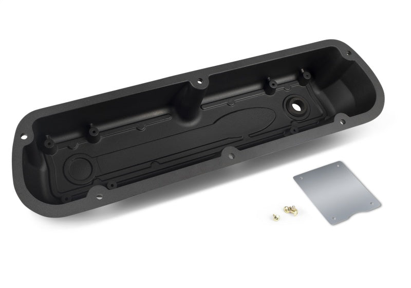 Ford Racing Logo Die-Cast Black Valve Covers-Valve Covers-Ford Racing