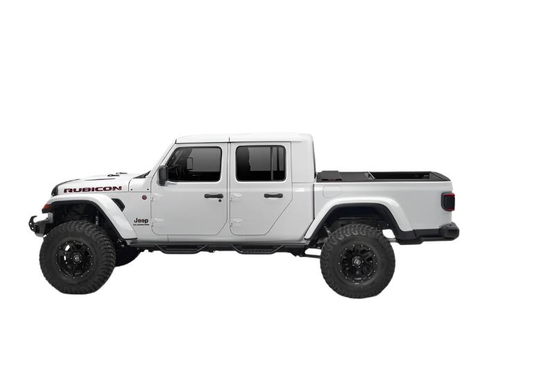Rugged Ridge Armis Retractable Locking Bed Cover w/o Trail Rails 20-21 Jeep Gladiator JT-Tonneau Covers - Hard Fold-Rugged Ridge