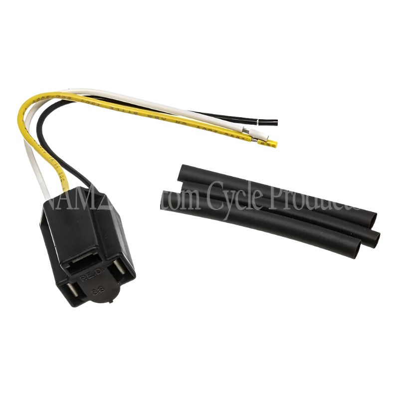NAMZ Replacement Headlamp H4 Pigtail (Models w/H4 Headlight Harness) Incl. Connector/Shrink/Termnls NAMZ