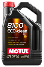 Load image into Gallery viewer, Motul 5L Synthetic Engine Oil 8100 0W30 4x5L ECO-CLEAN  ACEA C2 API SM ST.JLR 03.5007 - Black Ops Auto Works