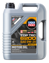 Load image into Gallery viewer, LIQUI MOLY 5L Top Tec 6200 Motor Oil SAE 0W20 LIQUI MOLY