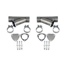 Load image into Gallery viewer, Granatelli 2.5in Aluminized Mild Steel Manual Dual Exhaust Cutout w/Slip Fit &amp; Band Clamps Granatelli Motor Sports