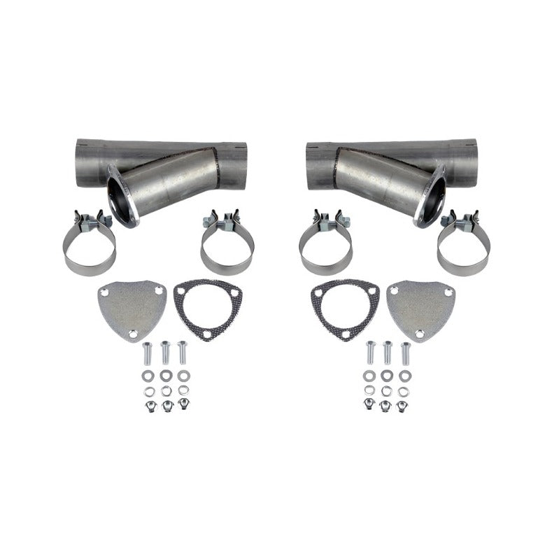 Granatelli 4.0in Aluminized Mild Steel Manual Dual Exhaust Cutout w/Slip Fit & Band Clamps Granatelli Motor Sports