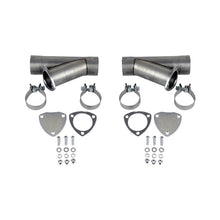 Load image into Gallery viewer, Granatelli 4.0in Aluminized Mild Steel Manual Dual Exhaust Cutout w/Slip Fit &amp; Band Clamps Granatelli Motor Sports
