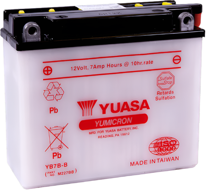 Yuasa YB7B-B Yumicron 12 Volt Battery-Batteries-Yuasa Battery