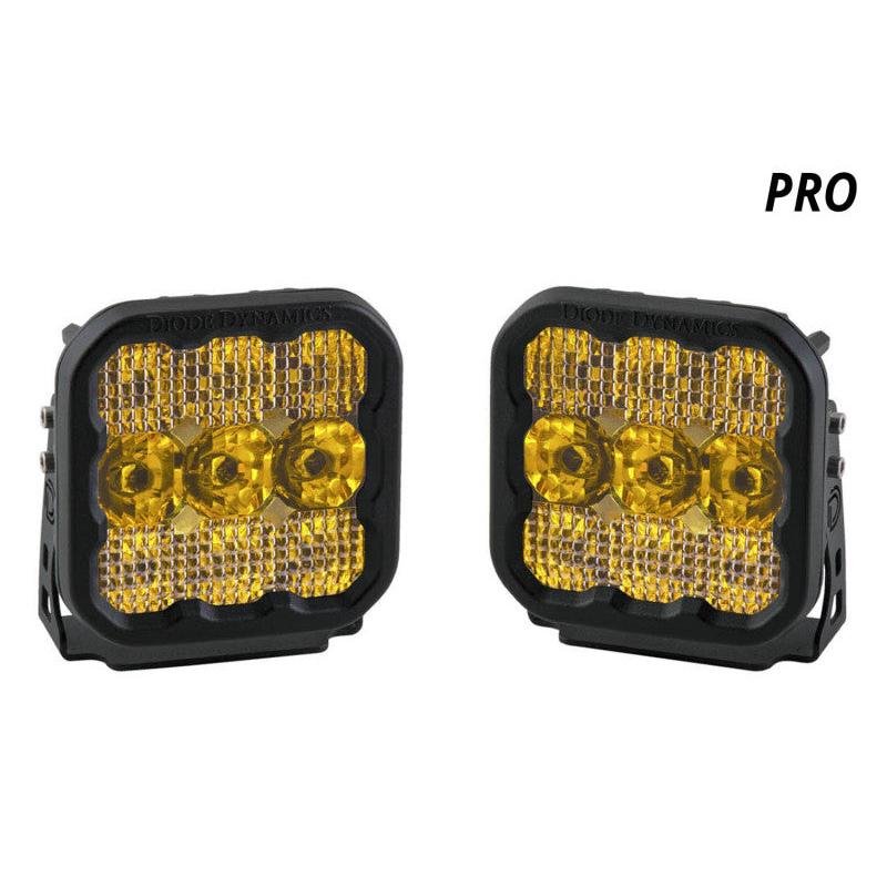 Diode Dynamics SS5 LED Pod Pro - Yellow Combo (Pair)-Light Accessories and Wiring-Diode Dynamics-691025935080-