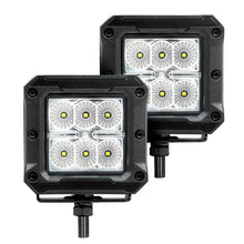 Load image into Gallery viewer, Go Rhino Xplor Bright Series Cube LED Flood Light Kit (Surface/Threaded Stud Mount) 3x3 - Blk (Pair) Go Rhino