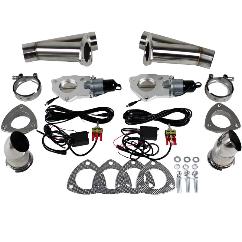 Granatelli 4.0in Stainless Steel Electronic Dual Exhaust Cutout Granatelli Motor Sports