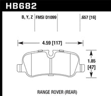 Load image into Gallery viewer, Hawk 05-09 Range Rover LR3 D1099 LTS Street Rear Brake Pads Hawk Performance