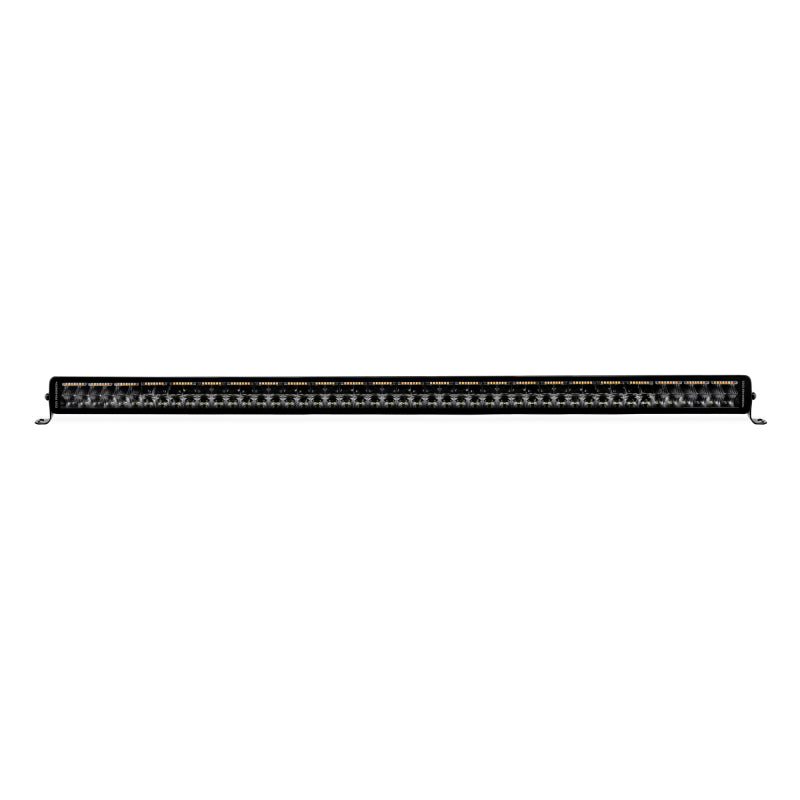 Go Rhino Universal Blackout Combo Series 50in Double Row LED Light Bar w/ Amber Lighting - Black-Bed Racks-Go Rhino