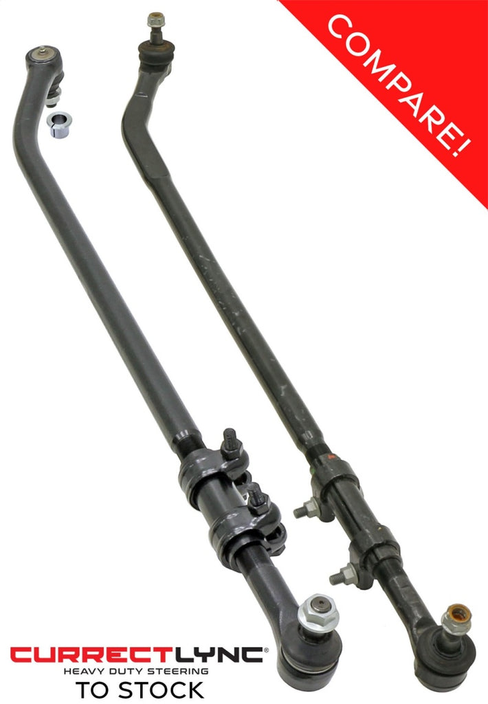 RockJock JK Currectlync Drag Link Flipped 1.3in Diameter Forged Construction-Steering Knuckles & Spindles-RockJock-810038154350-