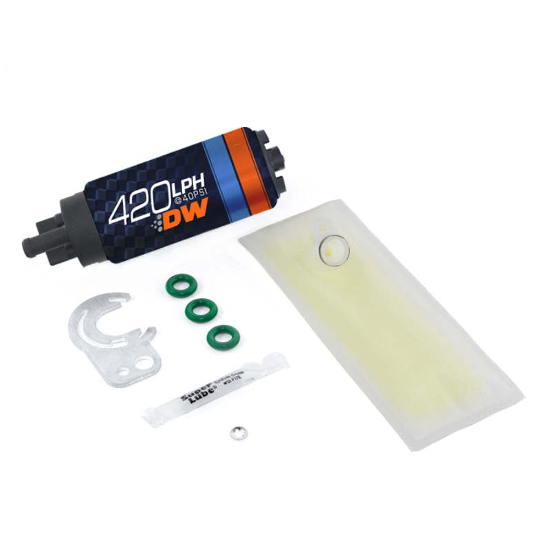 Deatschwerks DW420 Series 420lph In-Tank Fuel Pump w/ Install Kit For Miata 89-93 - DeatschWerks DWK9-421-0836