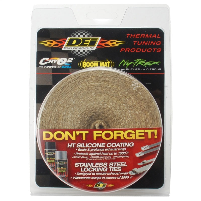 DEI 10137 Tan Glass Fiber Exhaust Wrap - 2" x 25' - DEI 10137