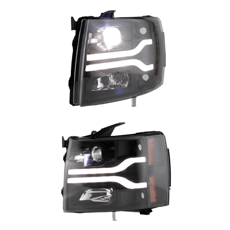 Spyder Chevy Silverado 1500 07-13/2500HD/3500HD 07-14 LED Black PRO-YD-CS07V3PL-BK SPYDER