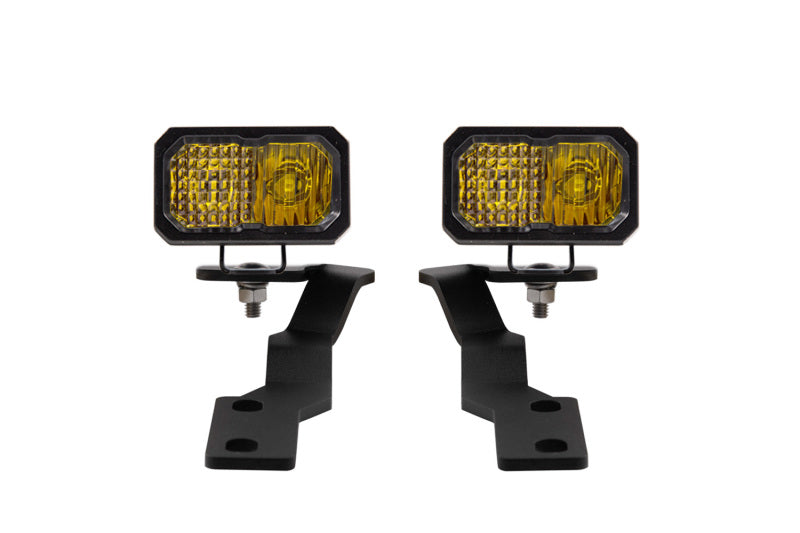 Diode Dynamics DD6379 C2 2.0 LED Ditch Light Kit for 2016-2023 Toyota Tacoma Pro Yellow Combo - Diode Dynamics DD6379