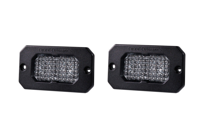 Diode Dynamics DD6428P Stage Series 2 In LED Pod Sport - White Flood Flush RBL (Pair) - Diode Dynamics DD6428P