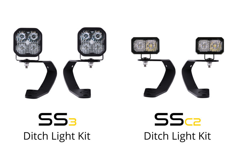 Diode Dynamics DD6747 SS3 LED Ditch Light Kit for 2010-2024 Toyota 4Runner, Sport Yellow Combo - Diode Dynamics DD6747