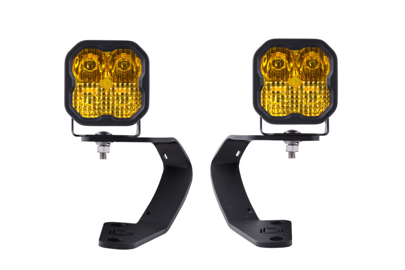 Diode Dynamics DD6749 SS3 LED Ditch Light Kit for 2010-2024 Toyota 4Runner, Pro Yellow Combo - Diode Dynamics DD6749