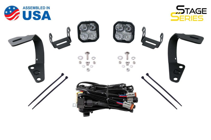 Diode Dynamics DD6749 SS3 LED Ditch Light Kit for 2010-2024 Toyota 4Runner, Pro Yellow Combo - Diode Dynamics DD6749