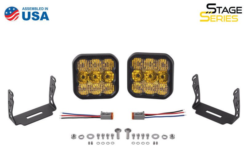 Diode Dynamics DD6781P SS5 LED Pod Sport Yellow Driving (pair) - Diode Dynamics DD6781P