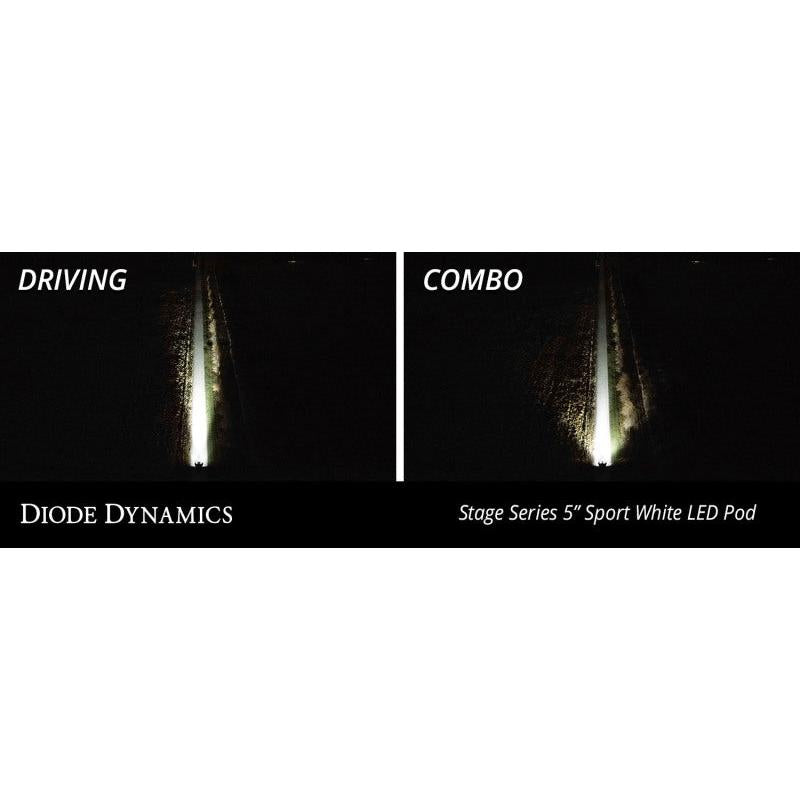 Diode Dynamics DD6800 SS5 Sport Universal CrossLink 7-Pod Lightbar White Combo - Diode Dynamics DD6800