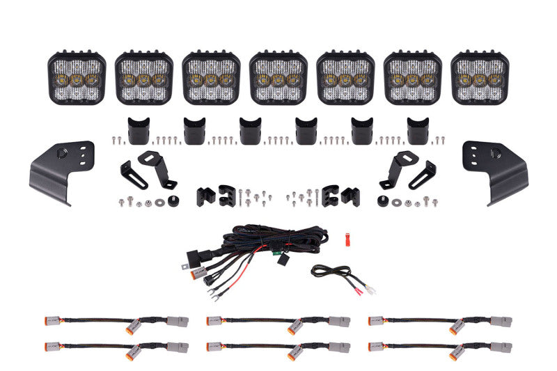 Diode Dynamics DD7232 Bronco SS5 Sport CrossLink Windshield White Combo Lightbar Kit - Diode Dynamics DD7232