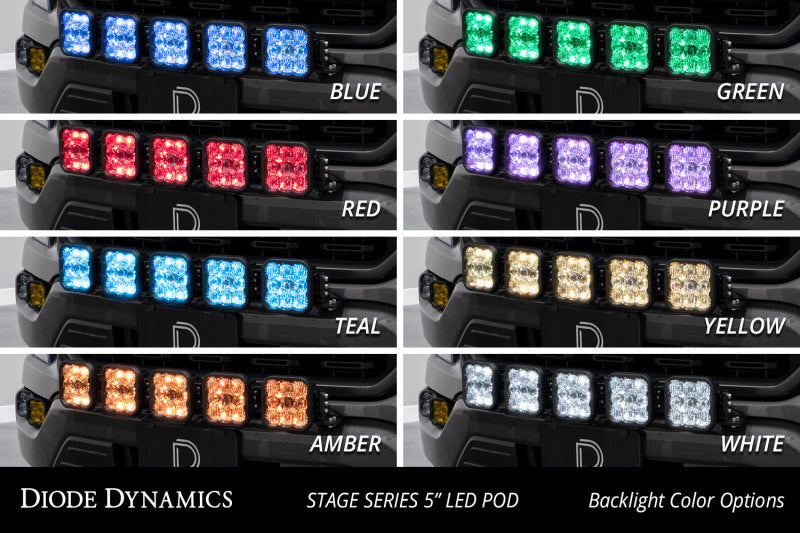 Diode Dynamics DD7321 SS5 Grille CrossLink Lightbar Kit for 2021-2023 Ford F-150, Pro White Combo - Diode Dynamics DD7321