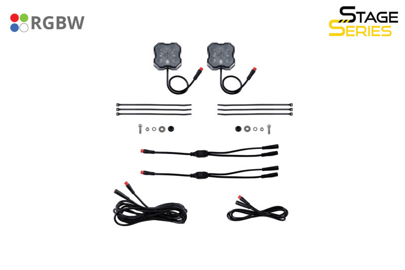 Diode Dynamics DD7461 Stage Series RGBW LED Rock Light (add-on 2-pack) - Diode Dynamics DD7461
