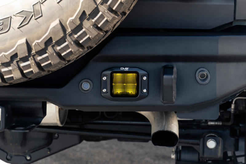 DV8 3-Inch Elite Series LED Amber Flush Mount Pod Light-Light Bars & Cubes-DV8 Offroad